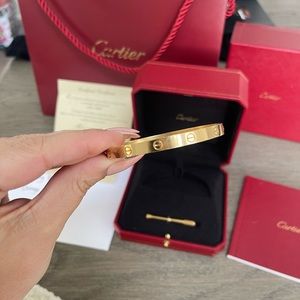 Cartier Love Bracelet Yellow Gold size 18